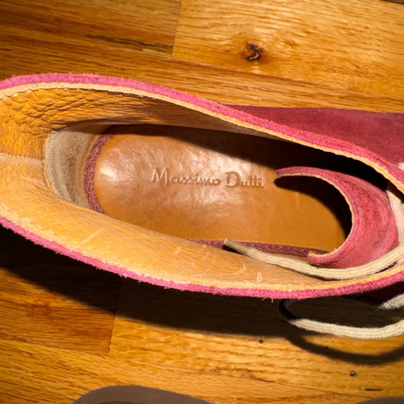 BURGANDY SUEDE BOOTS MASSIMO DUTTI SIZE 8 1/2 / 41 - Picture 8 of 11